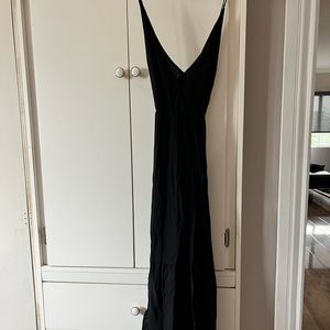 Reformation black long dress
